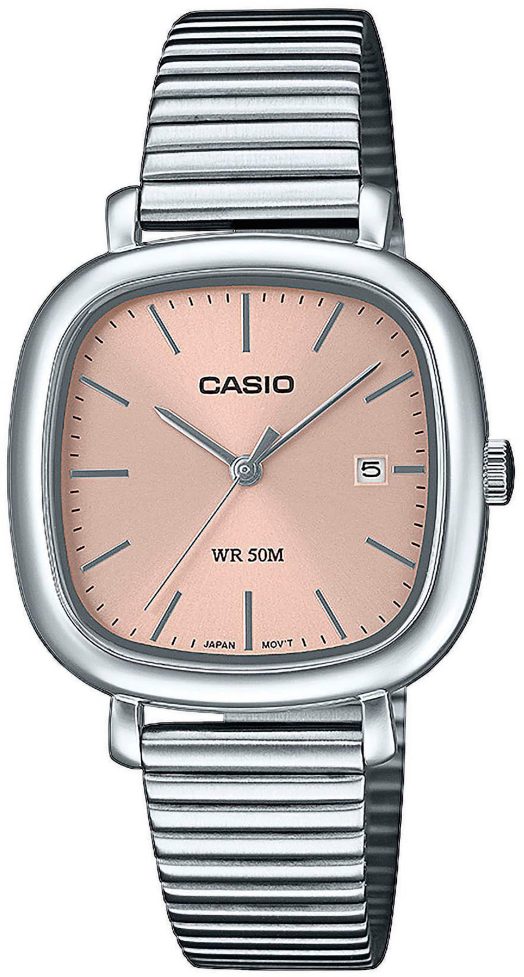 CASIO Analoguhr in Grau: Vorderseite