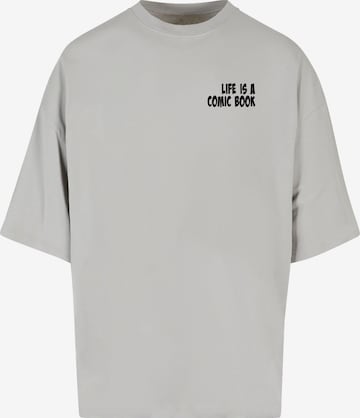 Maglietta 'Book Comic' di Merchcode in grigio: frontale