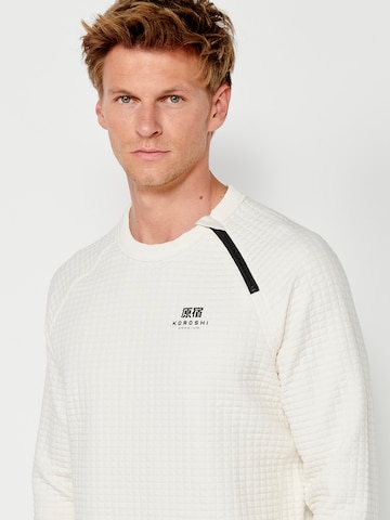 KOROSHI Sweatshirt in Weiß