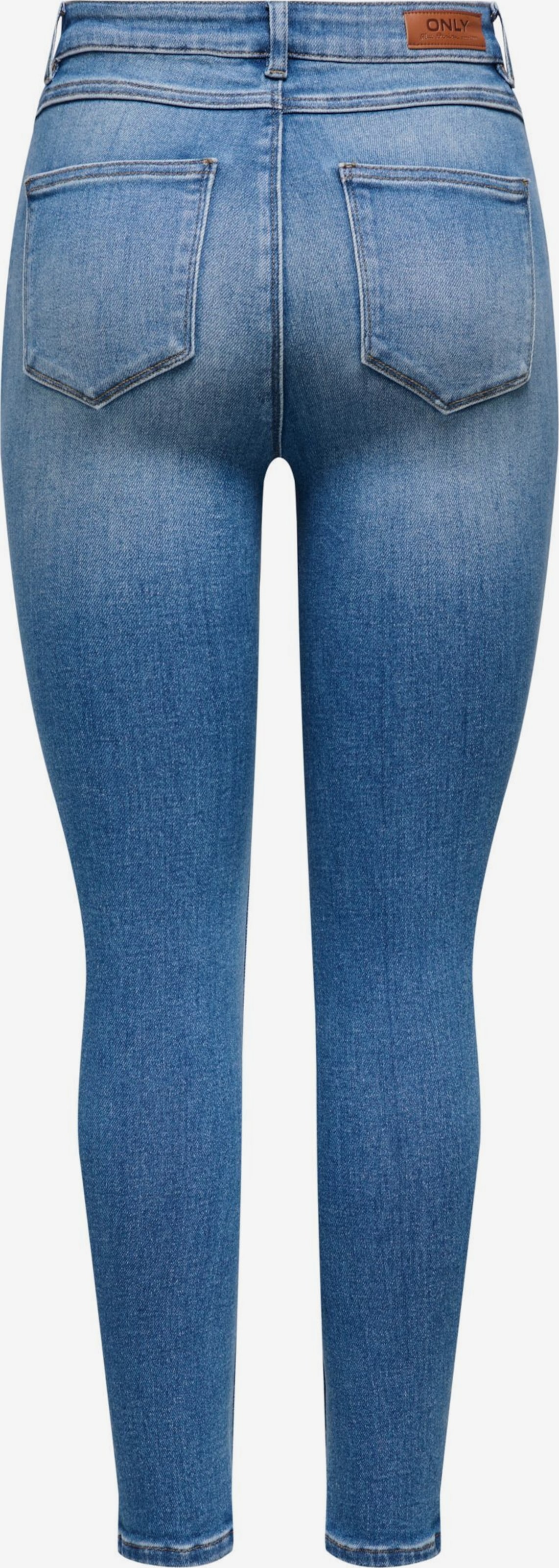 ONLY Onlmila Skinny Jeans voor dames, hoge taille, skinny fit jeans, grijs (light grey denim), 28W / 32L