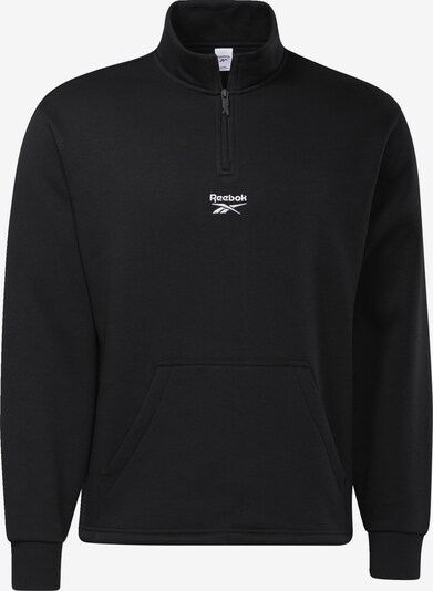Hanorac sport REEBOK pe negru / alb, Vizualizare produs