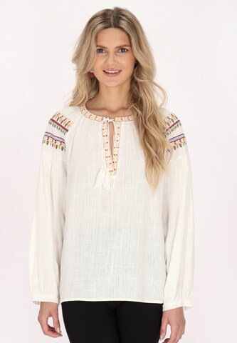 Camicia da donna di usha FESTIVAL in bianco: frontale
