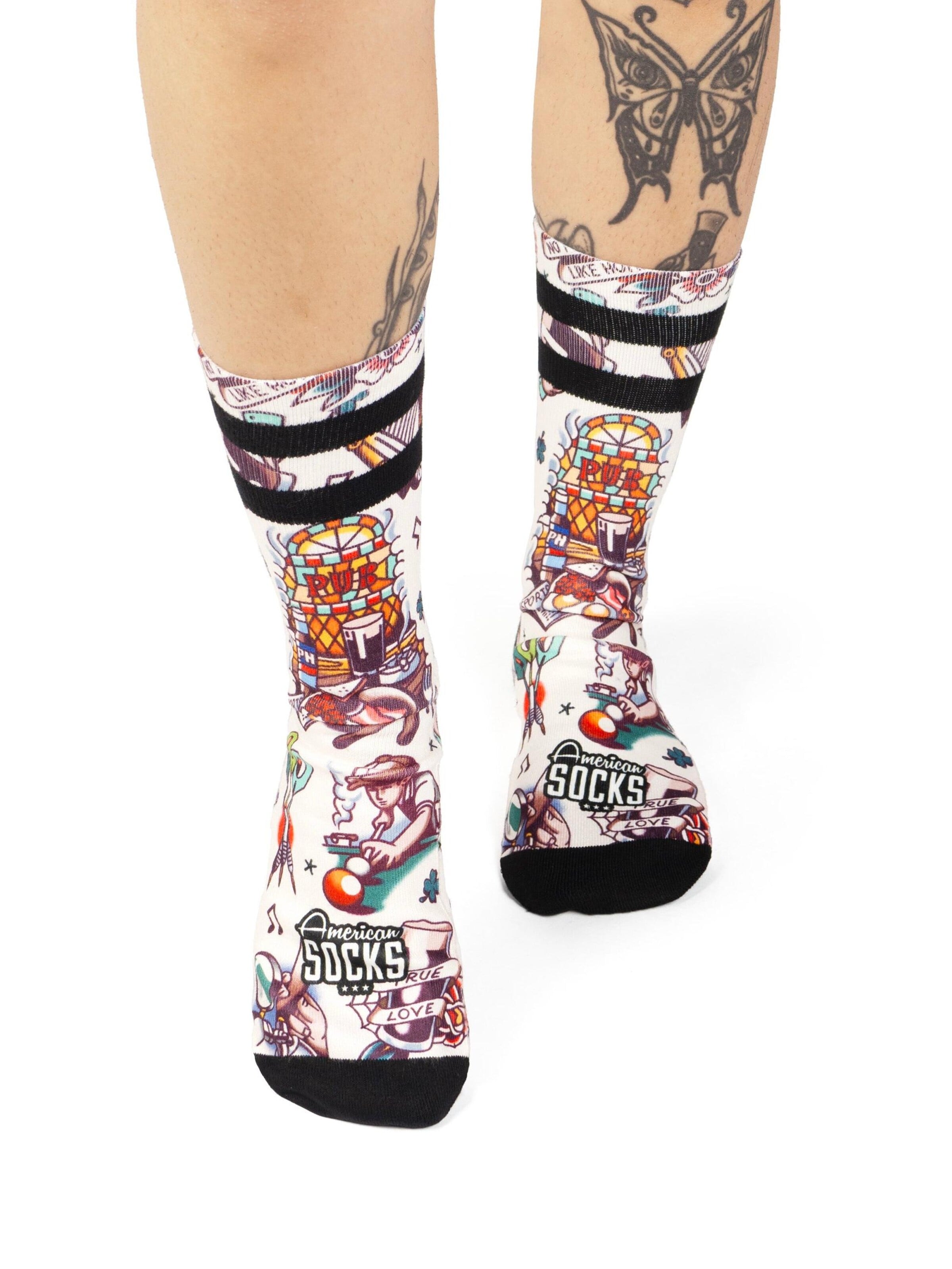 American Socks Socken 'Pub'‌‌‌‌‌ in Beige