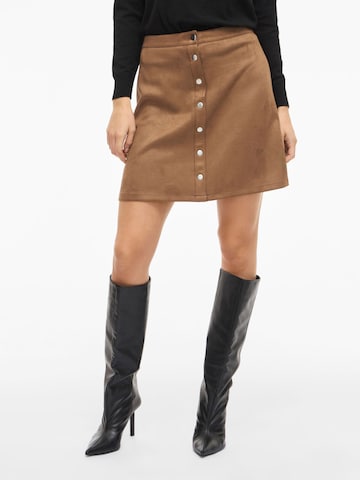 VILA - Falda 'VIMoody' en marrón: frente