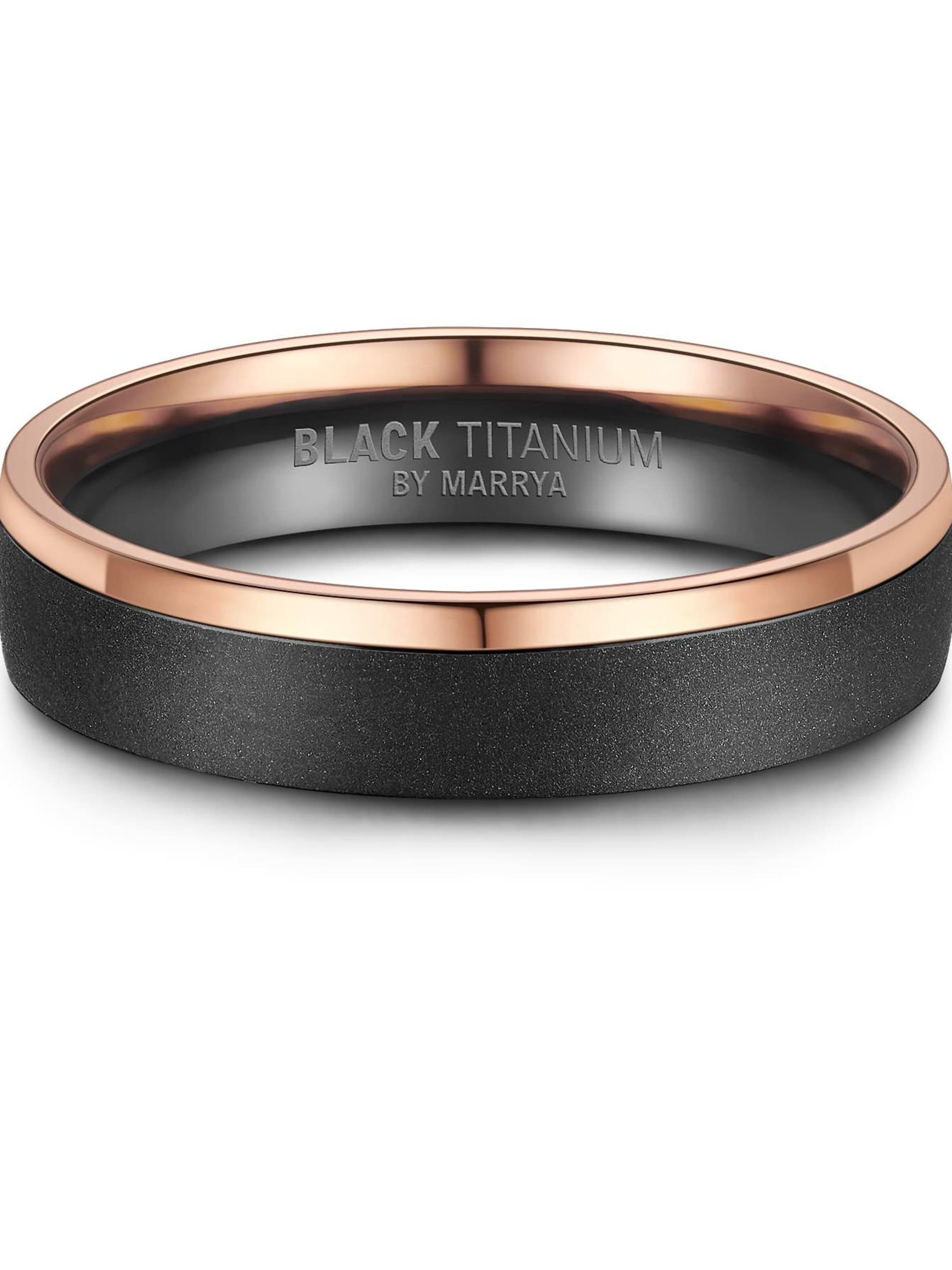 Anello 'MARRYA Ehering BT-06 aus Black Titanium' di MARRYA in oro