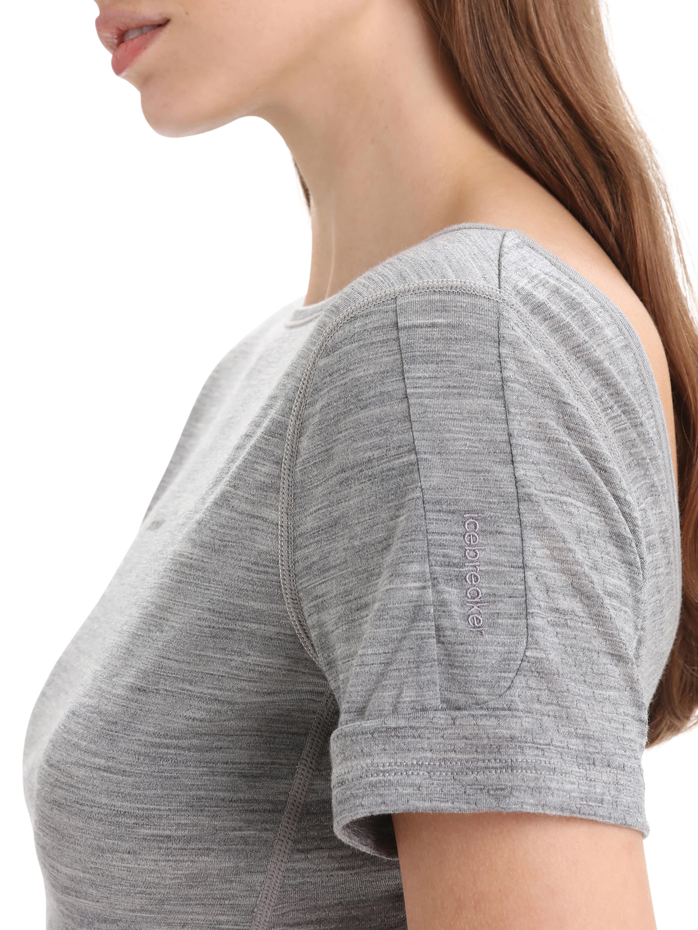 ICEBREAKERTehnička sportska majica 'ZoneKnit' - siva boja