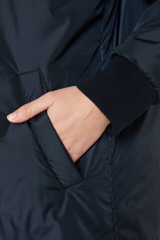 SENSES.THE LABEL Lange Jacke im Blouson-Stil in Blau