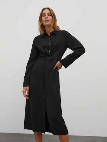 EDITED Shirt Dress 'Florentine' in Black: front