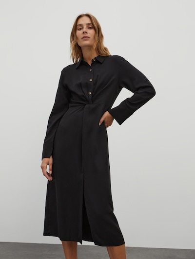 EDITED Košeľové šaty 'Florentine' - čierna, Model/-ka