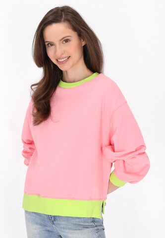 Sweat-shirt usha BLUE LABEL en rose : devant