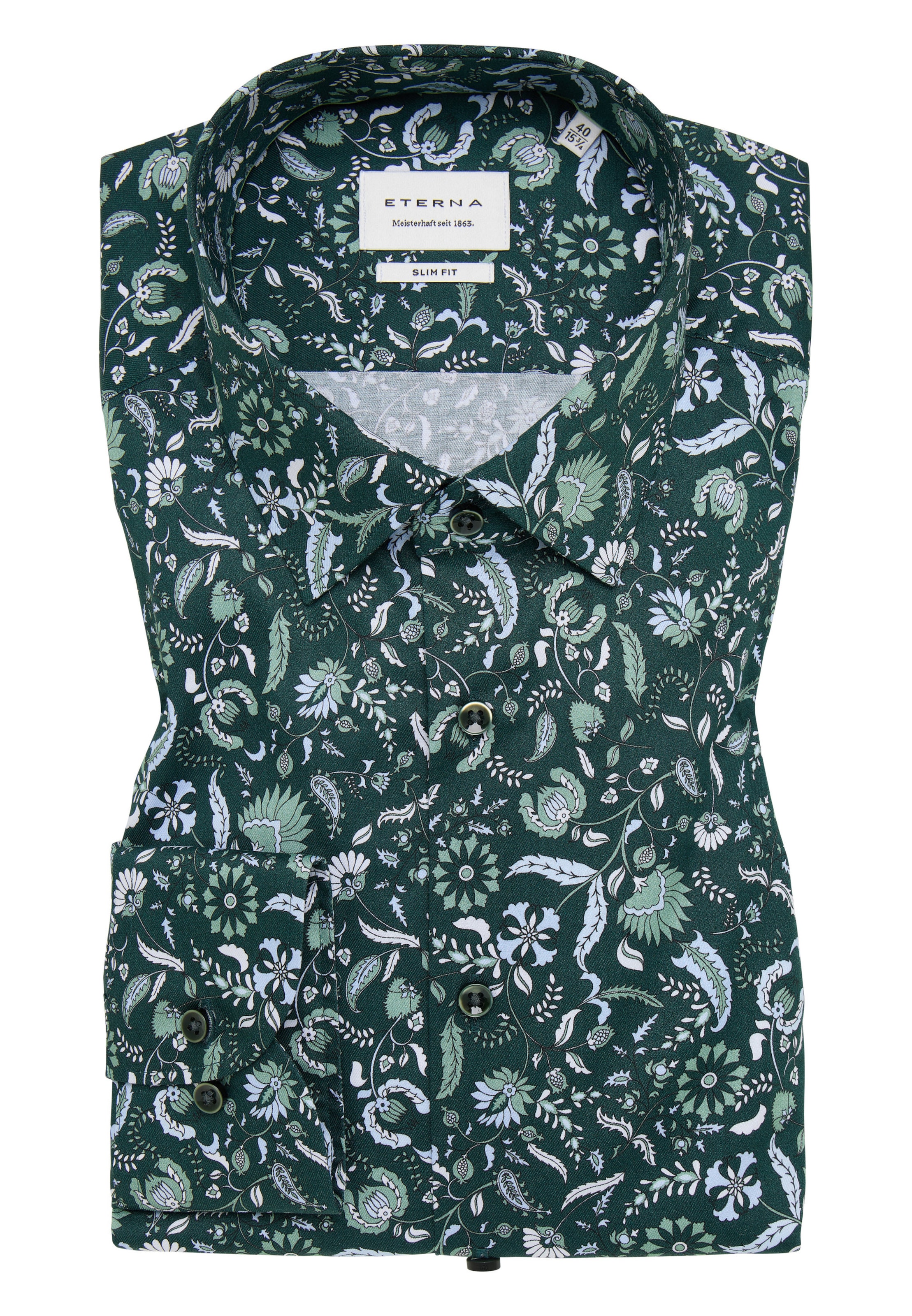 ETERNA Slim fit Business Shirt in Green