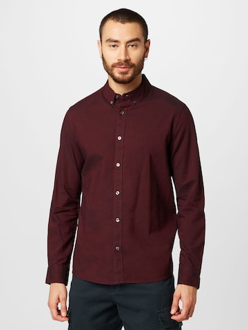 BURTON MENSWEAR LONDON Regular Fit Hemd in Rot: predná strana