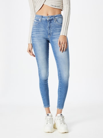 Calvin Klein Jeans Skinny Farmer - kék: elől