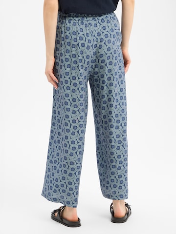 Franco Callegari Wide Leg Hose in Blau