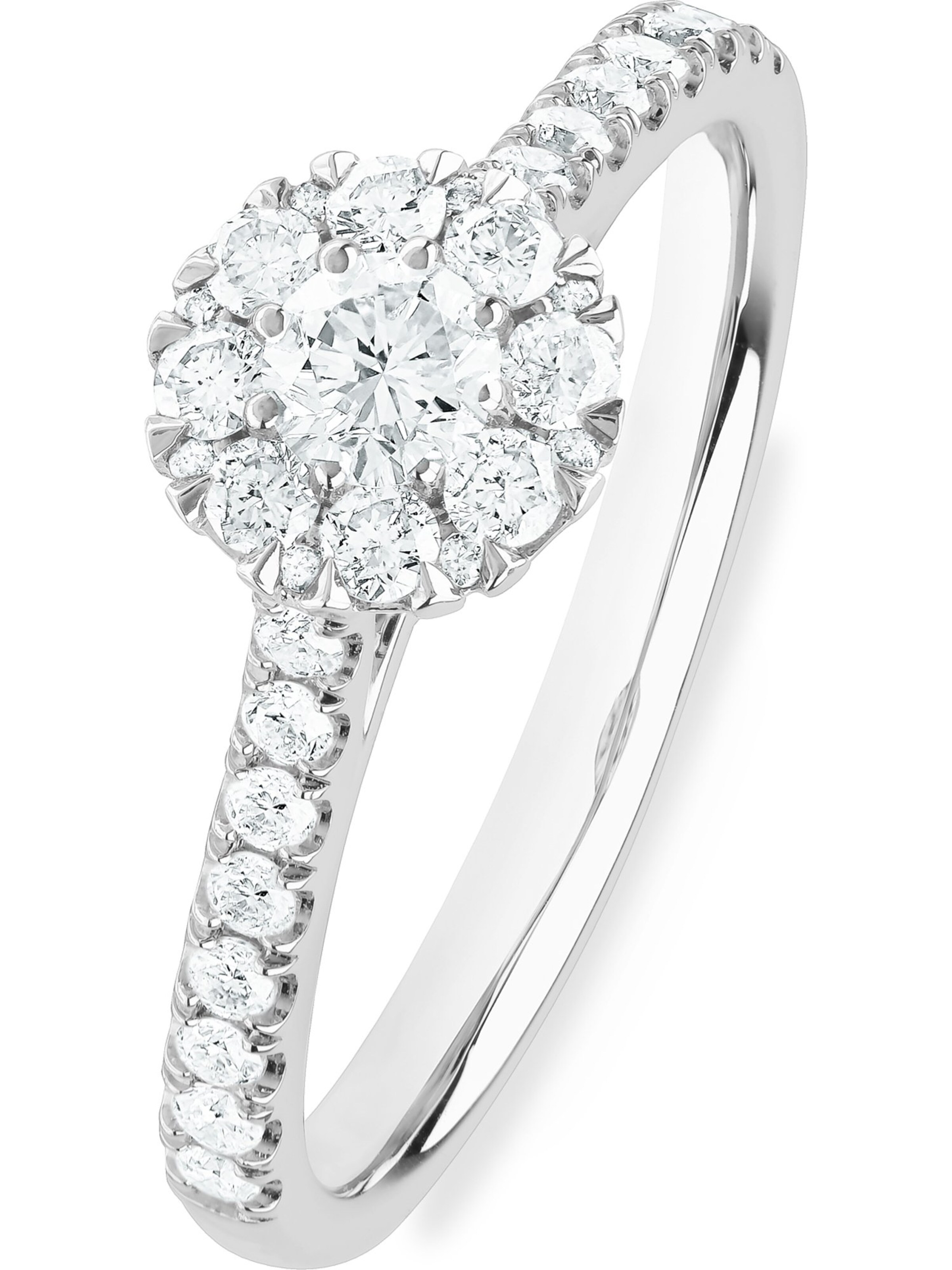 CHRIST Ring in Weiß: Vorderseite