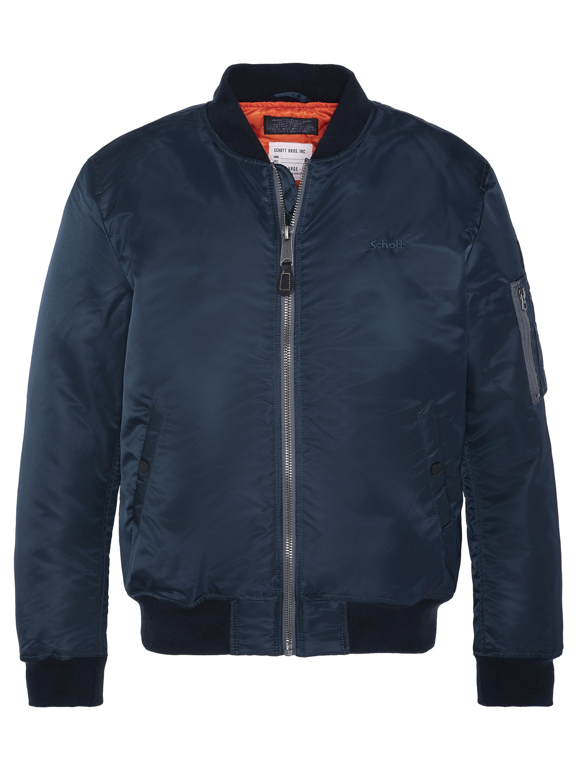 Schott NYC Between-Season Jacket in Blue: front