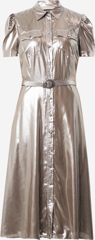 Lauren Ralph Lauren Košilové šaty 'ZAIDEE' – stříbrná: přední strana