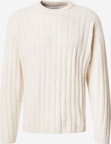 Pull-over 'JJEBRADLEY CARTER' JACK & JONES en beige : devant