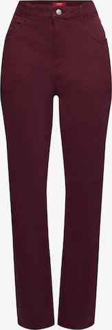 ESPRIT Slim fit Pants in Red: front