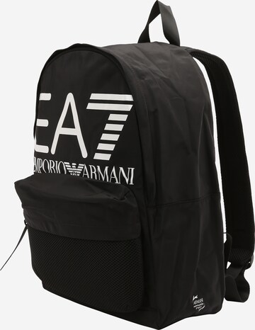 Zaino di EA7 Emporio Armani in nero: frontale