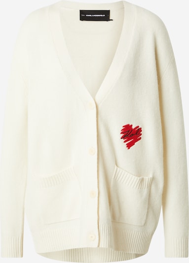 Kardiganas iš Karl Lagerfeld, spalva – raudona / juoda / balta, Prekių apžvalga