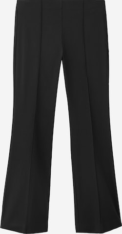MANGO Bootcut Housut 'ROMI' värissä musta: etupuoli