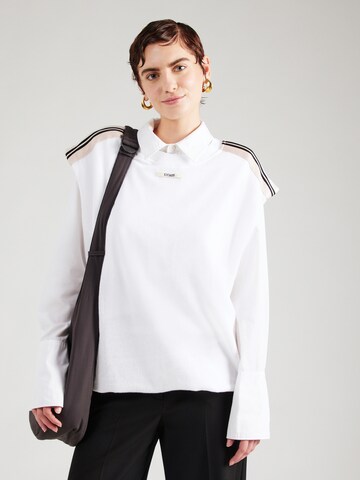 T-shirt oversize 'western jogger tape' 10Days en blanc : devant