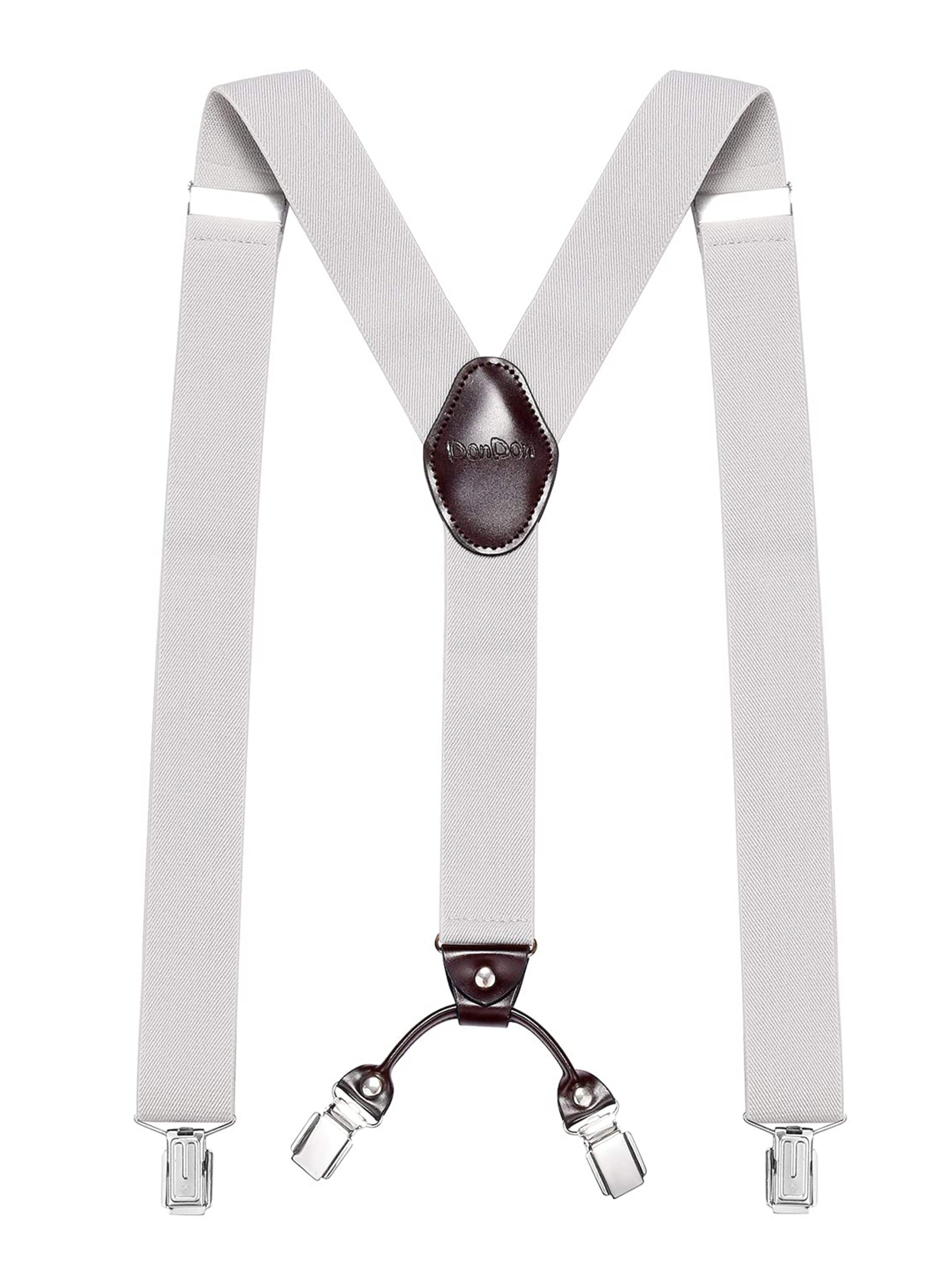 DonDon Suspenders in XS-XL in Light grey, Item view