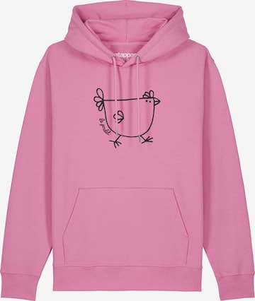 Watapparel Sweatshirt ' Le poulet - das Huhn ' in Pink: front