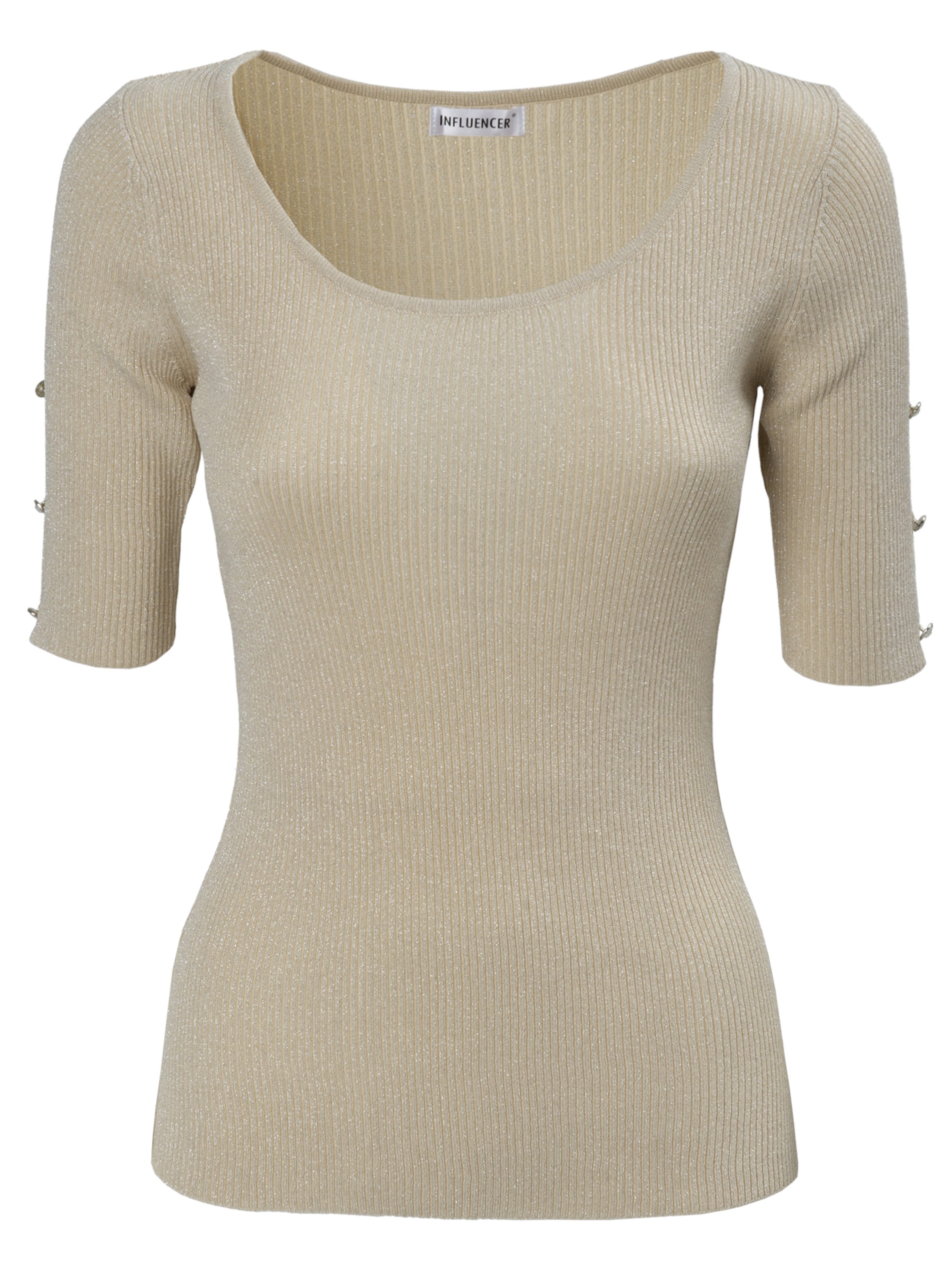 Influencer Shirt in Beige: front