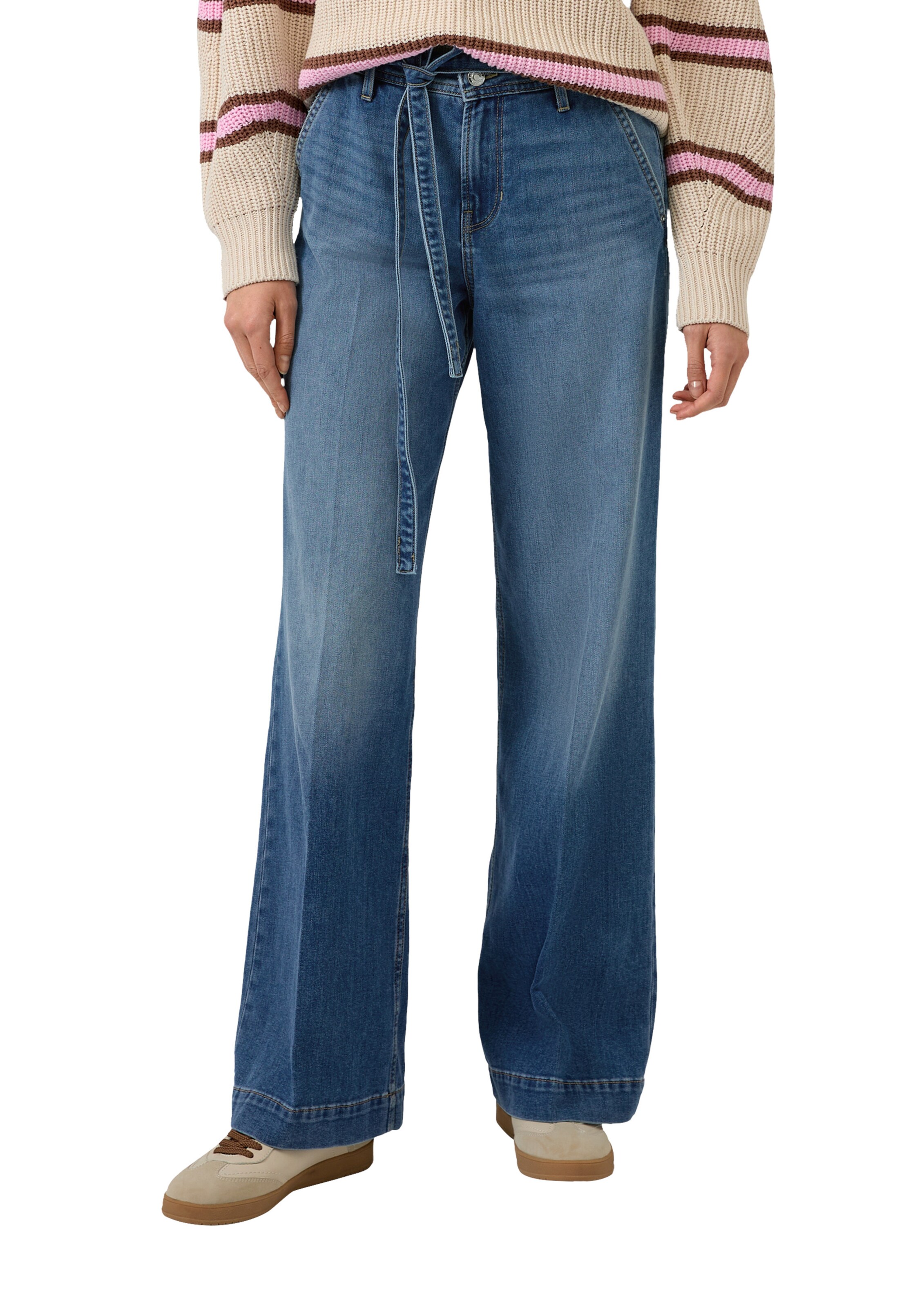 s.Oliver Wide leg Jeans 'Suri' in Blauw: voorkant
