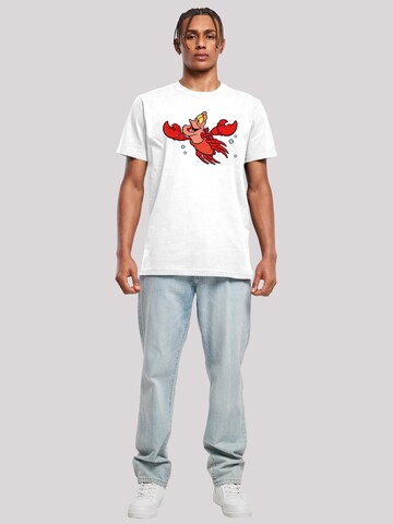F4NT4STIC T-Shirt 'Disney The Little Mermaid Sebastian Bubbles' in Weiß