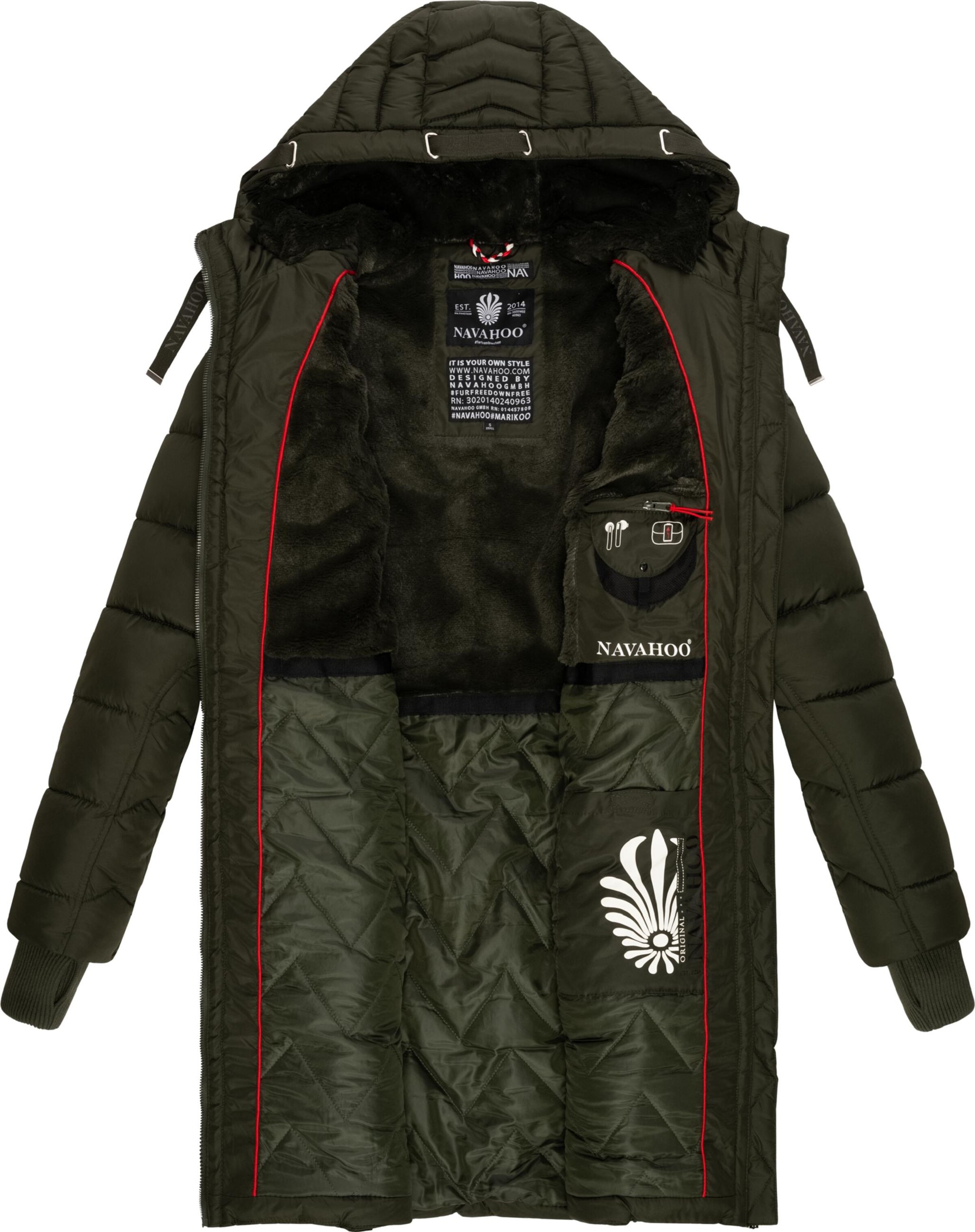 Cappotto invernale 'Alpenveilchen' di NAVAHOO in verde