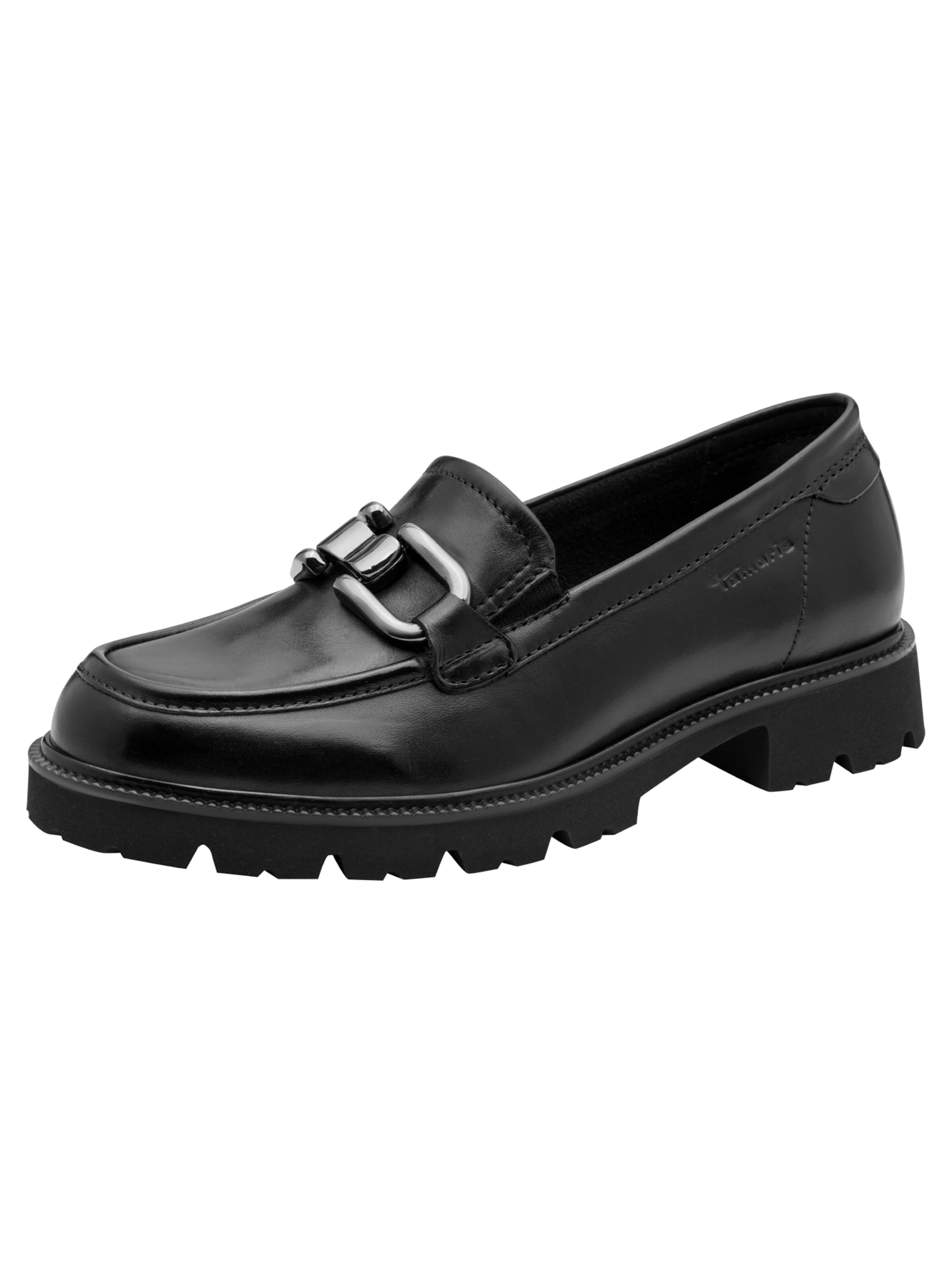 Tamaris Slipper in Schwarz: Vorderseite