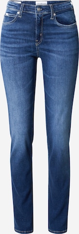 Calvin Klein Jeans Slimfit Jeans in Blauw: voorkant