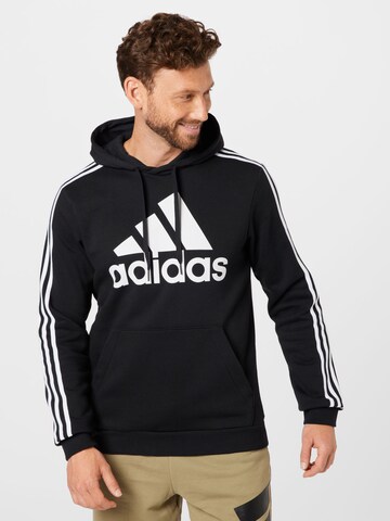 ADIDAS SPORTSWEAR Sportsweatshirt 'Essentials' in Schwarz: predná strana