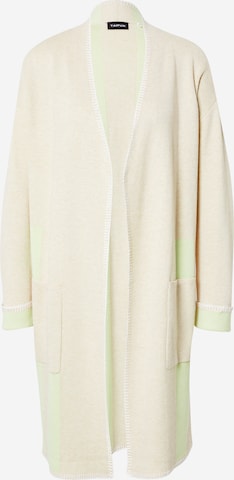 Cardigan TAIFUN en beige : devant