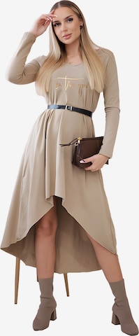Lumera Kleid in Beige: Vorderseite