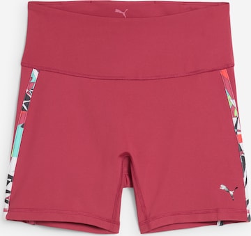 Skinny Pantaloni sportivi 'TROPICAL' di PUMA in lilla: frontale