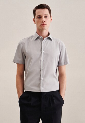 SEIDENSTICKER Slim fit Business Shirt 'SMART ESSENTIALS' in Grey: front