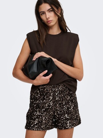 Regular Pantalon 'ONLCONFIDENCE' ONLY en marron : devant