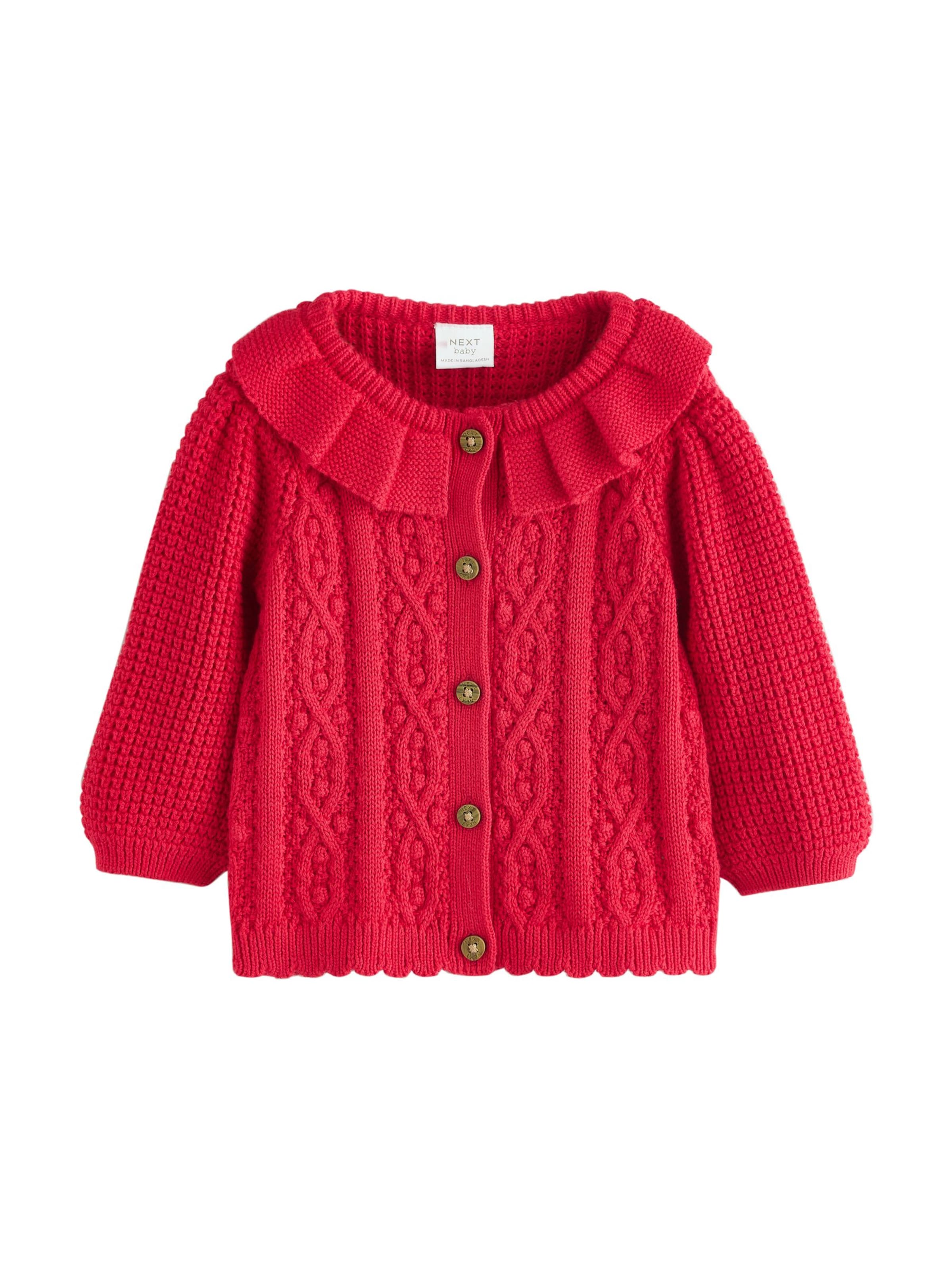 Next Cardigan i rød: forside