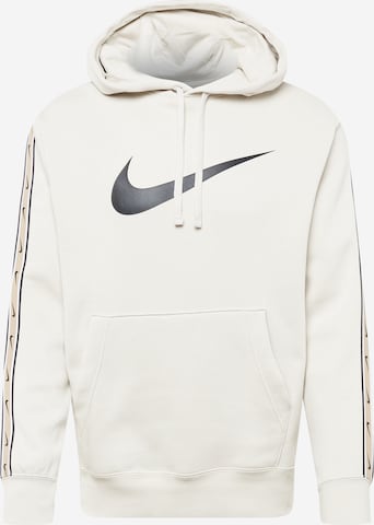 Nike Sportswear Sweatshirt 'Repeat' in Beige: voorkant
