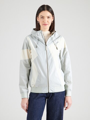 Iriedaily Between-season jacket 'Puzzled' in Green: front