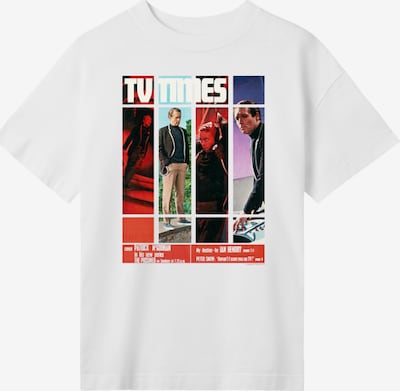 F4NT4STIC T-Shirt 'TV Times Patrick McGoohan The Prisoner 1967 Cover' in mischfarben / weiß, Produktansicht
