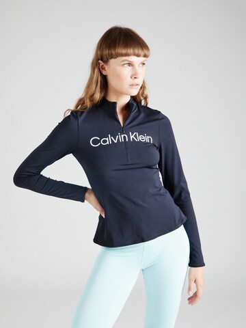 T-shirt fonctionnel Calvin Klein Sport en noir : devant