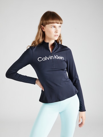 Calvin Klein Sport Функциональная футболка в Черный: спереди