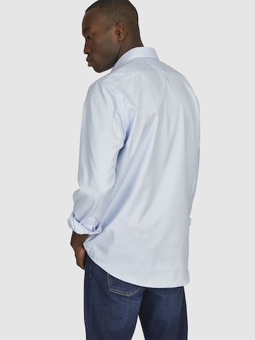 Coupe regular Chemise business HECHTER PARIS en bleu