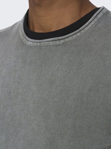 Only & Sons - Regular Fit Pullover 'Garson' em cinzento