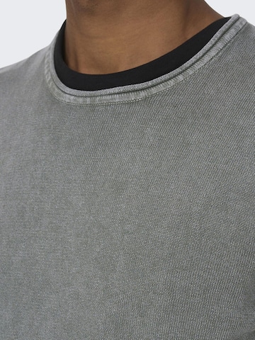 Regular fit Pullover 'Garson' di Only & Sons in grigio